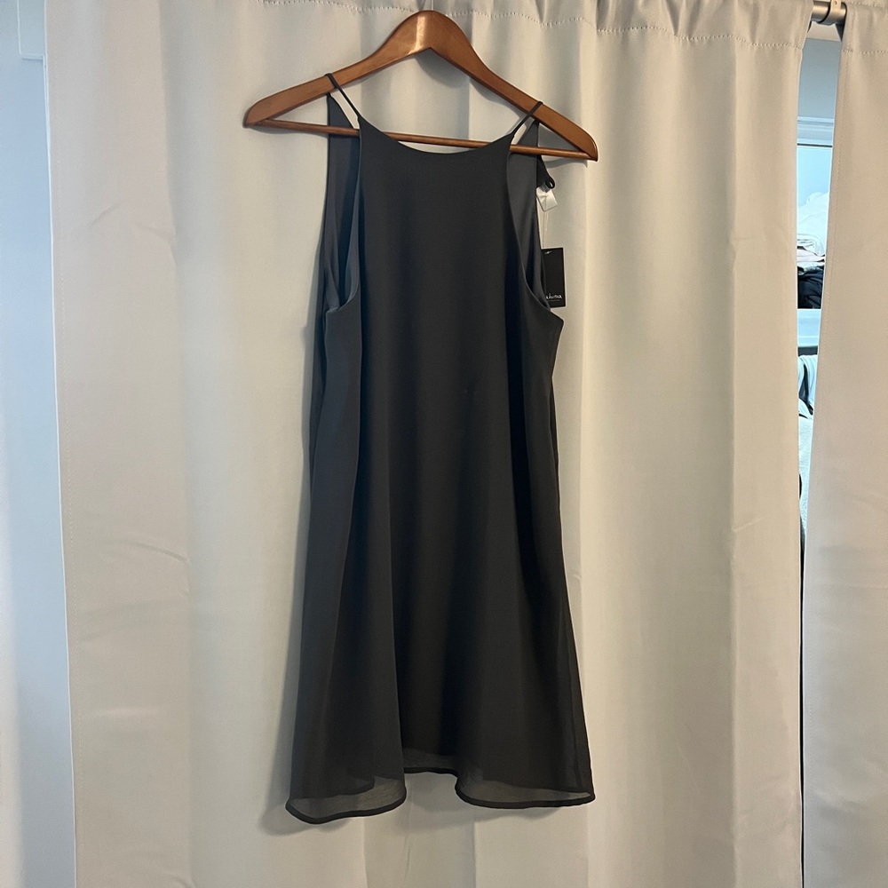 Charcoal shear dress